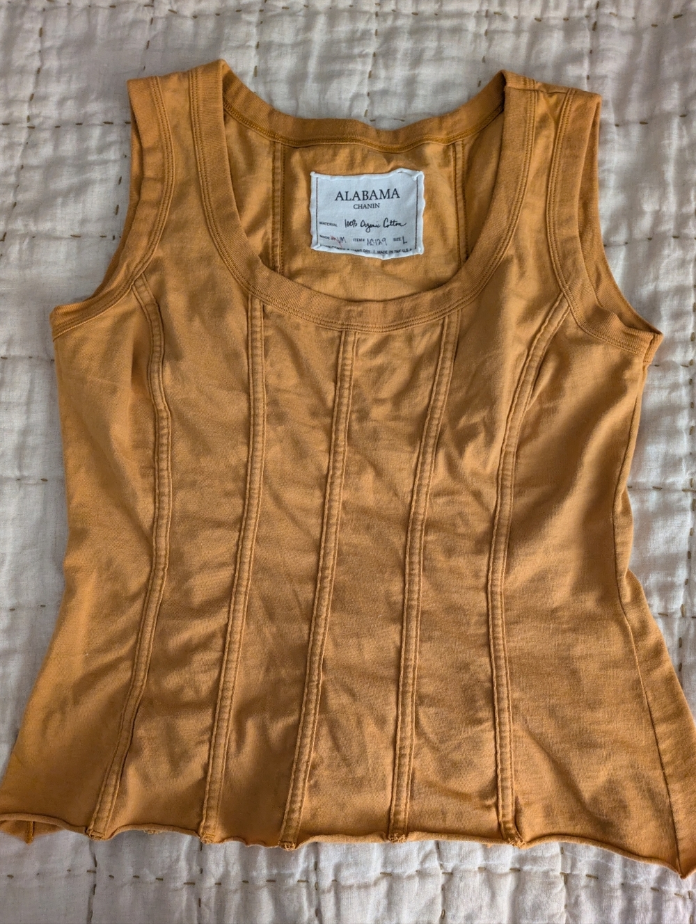 Alabama Chanin Corset Tank Top